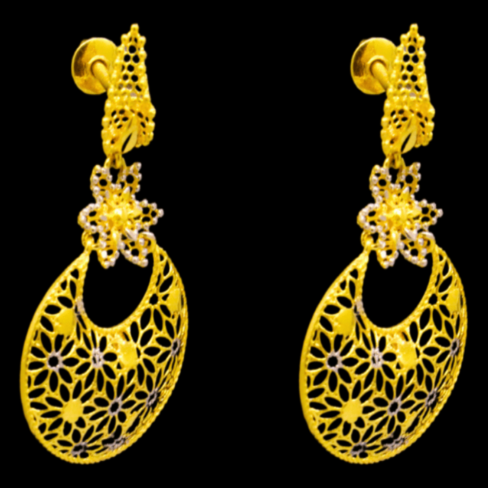 22K Gold Stud Earrings - SW22840